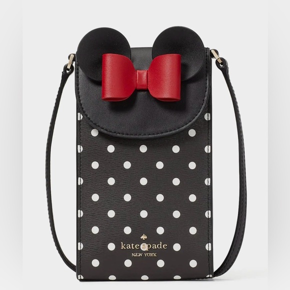 ✨NWOT - Disney x Kate Spade Minnie Mouse North South Flap Phone Crossbody✨ - Picture 1 of 10